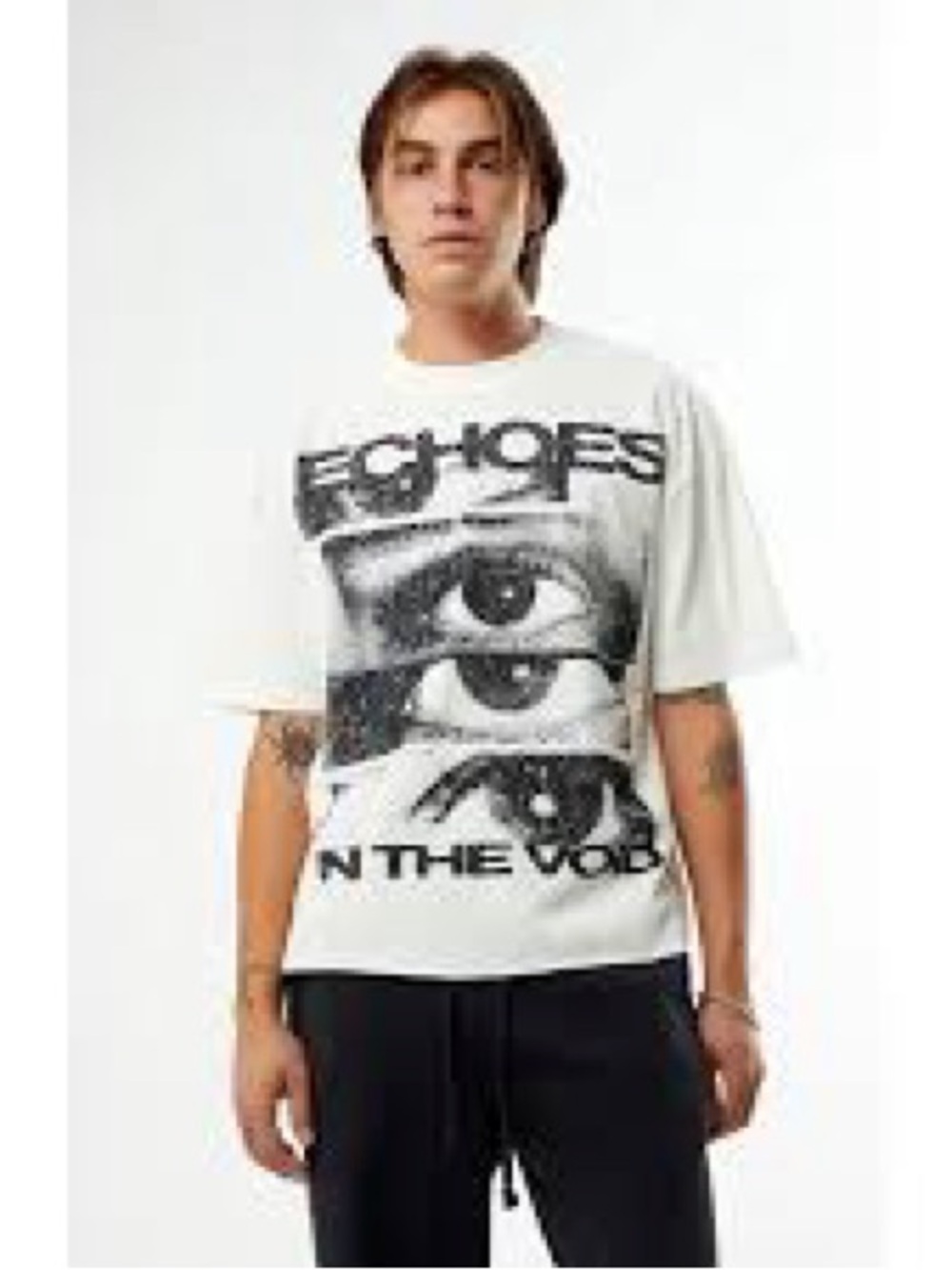 Sold - White Short Sleeve Graphic Eye Print Tee